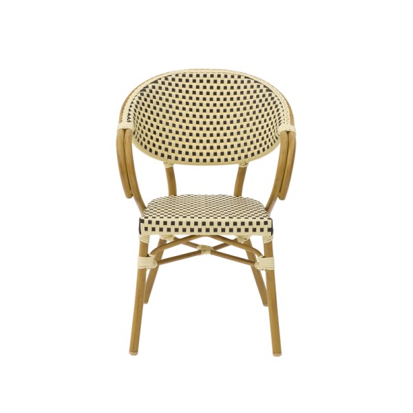 Sessel Clemens Beige-schwarz