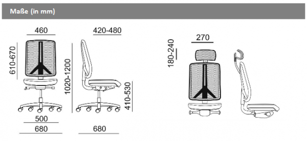 Ergonomischer Drehstuhl Flexi