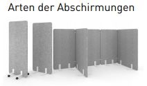 Akustik Trennwand Höhe 1200mm